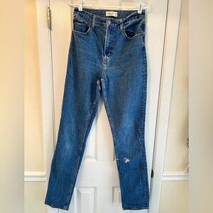 Abercrombie & Fitch High Rise Blue Jeans Sz 29L
